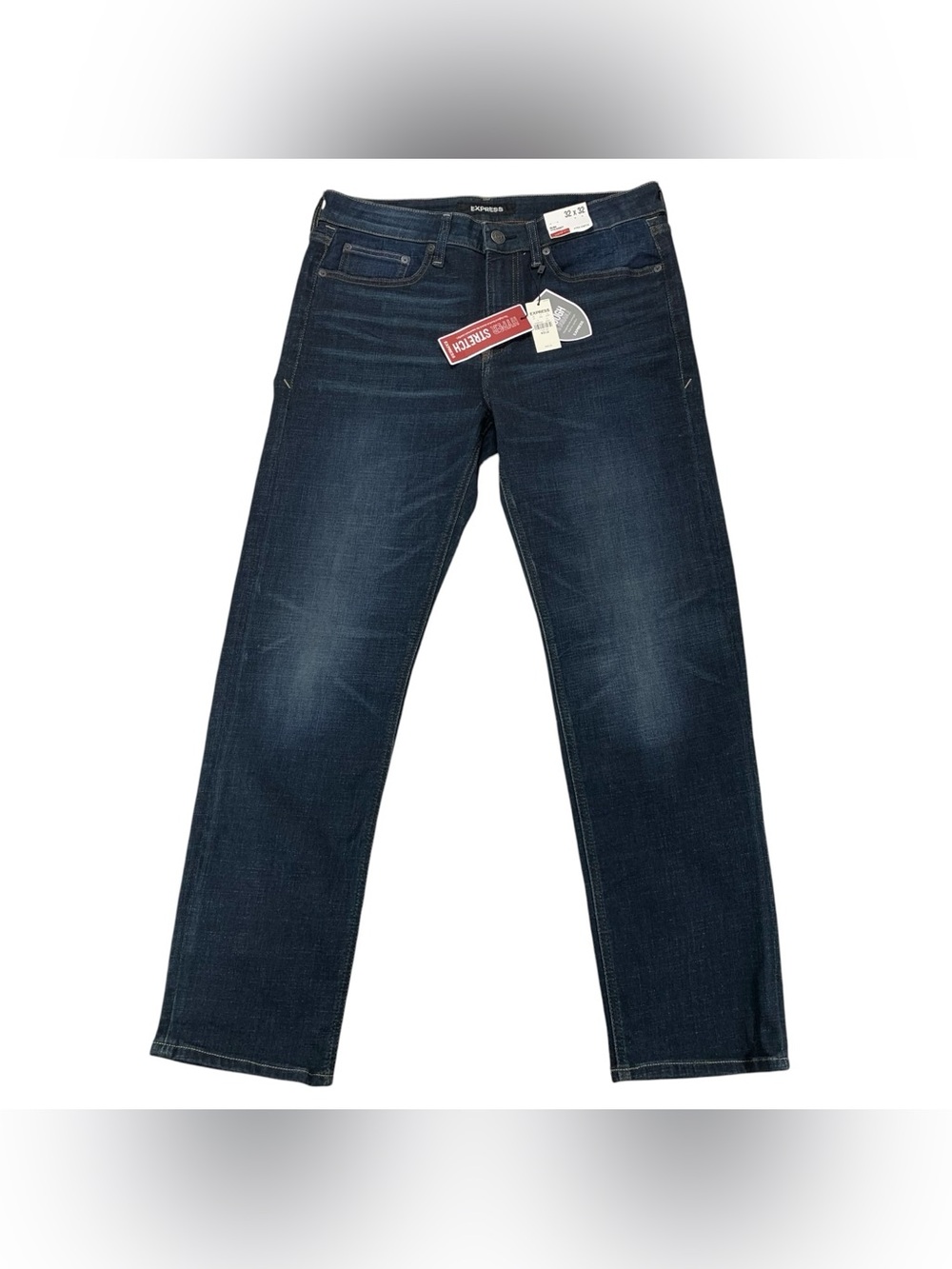 Express Men’s 32x32 Slim Straight Jeans Dark Wash Hyper Stretch NWT‎